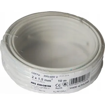 elektrický kabel Kabel 2x1,5 mm 10 m OMYp