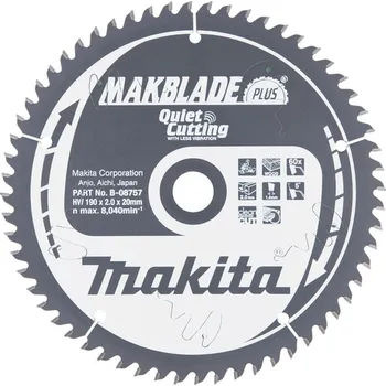 Pilový kotouč MAKITA B-32580 pilový kotouč 190x20mm 60Z free_store_pickup