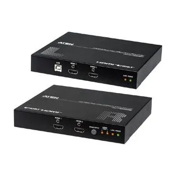 Počítač ATEN Extender PC-konzole HDMI Dual View na 100m@4K, HDBaseT 2.0, USB + RS232, audio