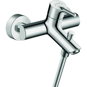 Vodovodní baterie Nástěnná vanová baterie s jednou pákou Hansgrohe Talis S stříbrná