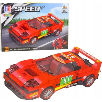 ostatní stavebnice Stavebnice Auto Robot 2v1 Červený pohon 329 dílů