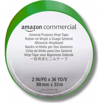 Lepicí páska Zelená výstražná značkovací páska pro ohraničení, 50 mm x 33 m, PVC vinylová