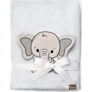 Dětská deka Dětská deka pro miminko zavinovačka měkká teplá BE Mammy 76x100 SLON (Slon)