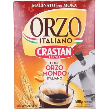 Káva Velké balení mleté cereální Káva Orzo Macinato Moka 500g - Crastan