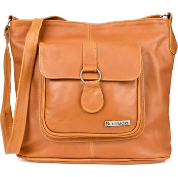 Kabelka Beltimore kabelka z pravé kůže hnědá