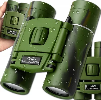 Dalekohled DALKOHLED PRO DĚTI 8x21 TURISTICKÝ KOMPAKTNÍ VOJENSKÝ DEN/NOC ZOOM