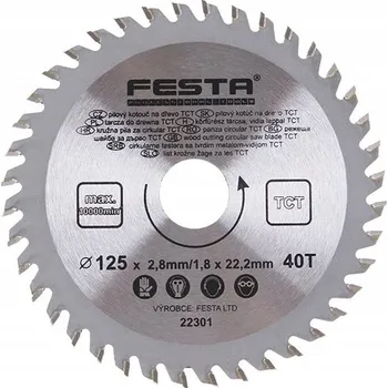 Pilový kotouč Kotouč pilový FESTA SK 125/2.8/22.2 mm40T