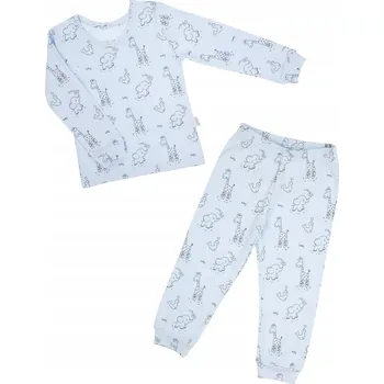 Chlapecké pyžamo Chlapecké pyžamo s dlouhým rukávem, motiv zvířátek, modré Nicol, vel. 98