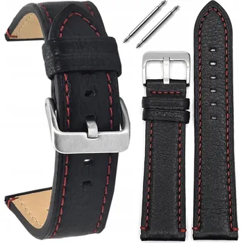 Řemínek na hodinky Masivní kožený řemínek k hodinkám Tekla T-106.01R 22 mm