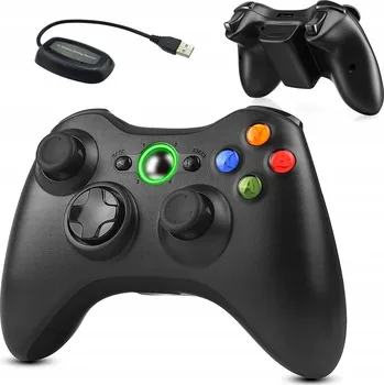 Gamepad Bezdrátový ovladač pro konzoli Microsoft Xbox 360, černý