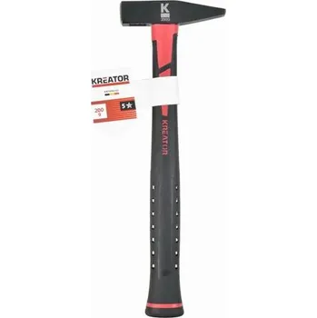 Kladivo Zámečnické kladivo 200g Sklolaminátová rukojeť Kreator KRTH90102