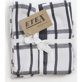 Utěrka ETEX Bavlněné utěrky 50 x 70 cm U03 šedé - 3 kusy