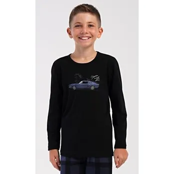 Chlapecké pyžamo Dětské pyžamo dlouhé Vienetta Secret Speed tmavě šedá 13 - 14