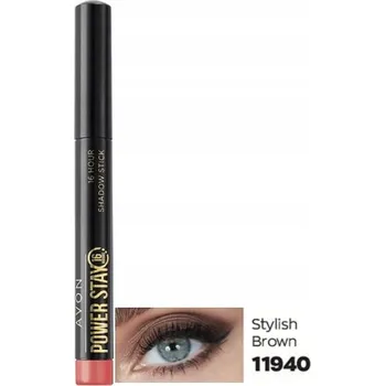 Oční stíny AVON Stíny POWER STAY 16 hodin STYLISH BROWN