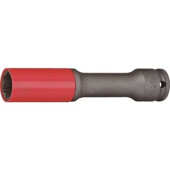 Gola hlavice Nástrčné hlavice 1/2" prodloužené s krytkou na ALU pro rázové utahováky, 17-21mm JONNESWAY Velikost: 21 mm
