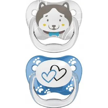 dudlíky Anatomický ortodontický silikonový Dudlík Dr Brown's 6 měsíců +