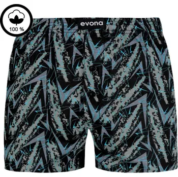 Trenýrky EVONA Pánské trenky DELON šedo-černé 4XL