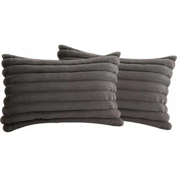 Povlak na polštářek Sada 2 Povlaků na Polštáře 30x50cm Plyšové Sametové Povlaky na Polštáře