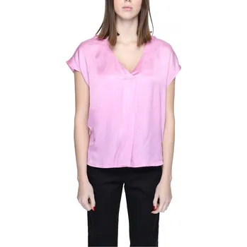 Dámská halenka Rinascimento růžová halenka s krátkým rukávem Rinascimento růžová 3493888