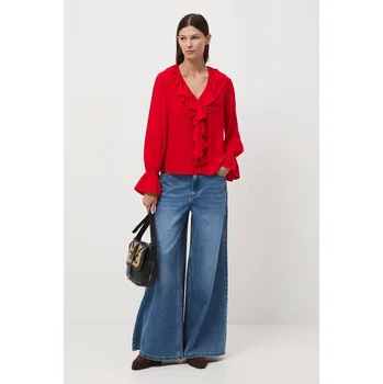 Dámská halenka Halenka Medicine dámská, červená barva, hladká RW25-BDD406 33X, vel. S