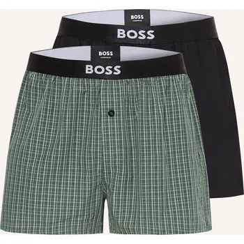 Boxerky Boss Pánské Tkané Boxerky, 2 Kusy V Balení, zelená / světle...
