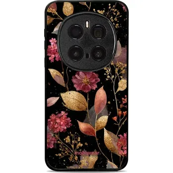 Pouzdro na mobilní telefon Lesklý kryt Mobiwear Glossy - Honor Magic7 Pro 5G - G171G Zlatavé lístky a květy (Prémiové lesklé pouzdro, obal, kryt Mobiwear Glossy na mobil Honor Magic7 Pro 5G - G171G Zlatavé lístky a květy, materiál Plast + TPU silikon - krytí po všech stranách,)