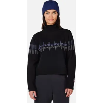 Dámský svetr Rossignol PATTERNED TN BLACK dámský lyžařský svetr - 2XL