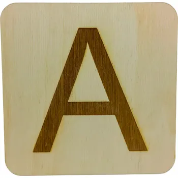 Obraz Dřevěná písmena na zeď dekorace do domu Křížovka 14 x 14 cm 1 ks