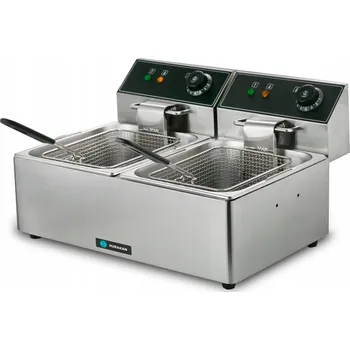 fritéza Profesionální elektrická fritéza 2x6l 5kW 60-190C HURAKAN HKN-FT66N