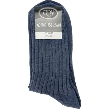 Dámské ponožky Ponožky PON 100% bavlna jeans - 43-45 (29-30)