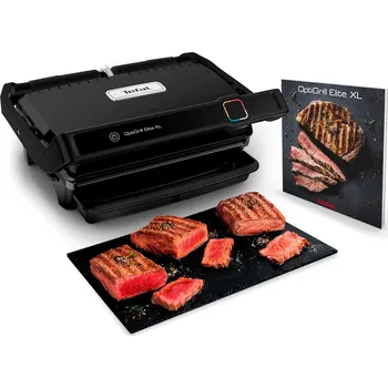 Kuchyňský gril Kontaktní elektrický gril Tefal GC7608 Optigrill Elite XL černý, 2200 W