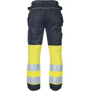 montérky MAX VIVO HV Kalhoty pracovní reflexní do pasu MAX VIVO FP DW, černo-žluté, vel. 48