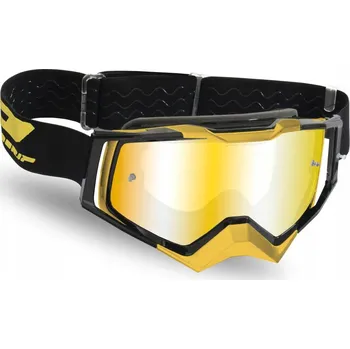 Motocyklové brýle BRÝLE NA MOTOKROS ČTYŘKOLKU PRO GRIP 3309 RAPID GGB MIRROR YELLOW