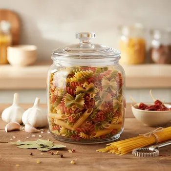 Dóza na potraviny Skleněná nádoba na těstoviny 0,9 l