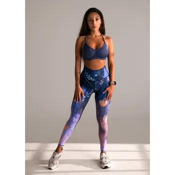 Dámské legíny Dámské legíny KFIT® Moonlit Bloom modrá S