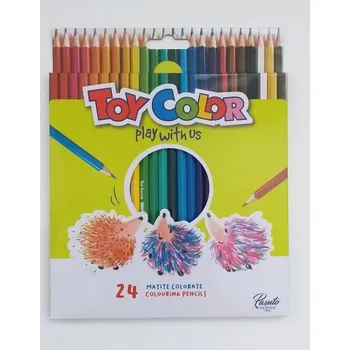 Pastelka Šestihranné pastelky Toy Color - 24 ks