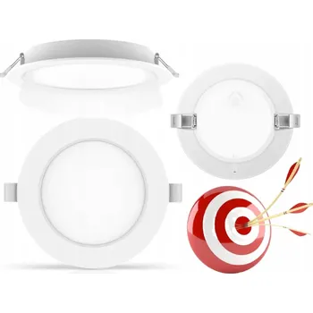 LED panel Decorya LED Panel zapuštěný LAMPA SVÍTIDLO 12W kulatý BÍLÁ TEPLÁ