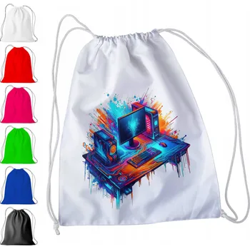 Obraz BÍLÝ PYTEL DO ŠKOLKY, ŠKOLY, NA TV - HERNÍ PODLOŽKA