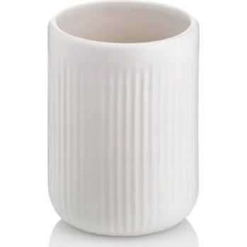 Držák na kartáček Bílý kelímek na zubní kartáčky