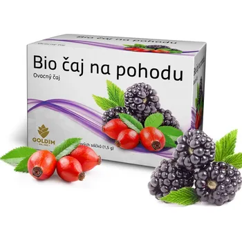 Čaj BIO čaj na pohodu - šípek, meduňka, brusinka, ostružina 25 sáčků x 1,5 g