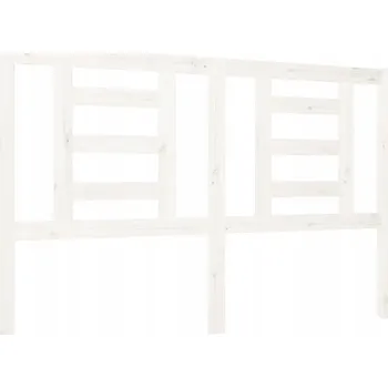 VidaXL Čelo postele, bílé, 126x4x100 cm, masiv