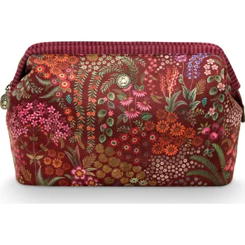 Kosmetická taška PIP Studio Kosmetická taška extra velká Cooper Querida Velvet červená 30 x 13.8 x 20.7cm 51.274.257
