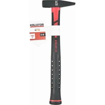 Kladivo Zámečnické kladivo 100g Sklolaminátová rukojeť Kreator KRTH90101