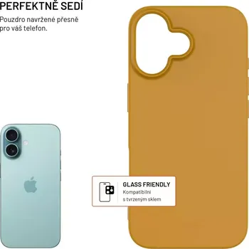 Telefonní příslušenství TPU gelový kryt FIXED ReStory pro Apple iPhone 16, zlatý