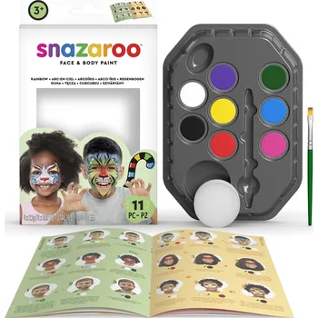 Výtvarná barva Sada barev na obličej a tělo Snazaroo Duha