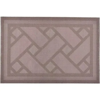 prostírání Luxusní prostírání Geometrie kostka 30x45cm - sv. hnědá