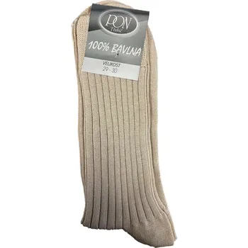 Dámské ponožky Ponožky PON 100% bavlna béžové - 43-45 (29-30)