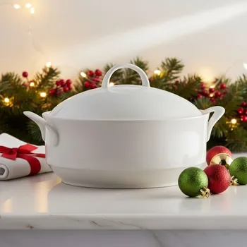 Polévková mísa Porcelánová polévková váza 2,2 l