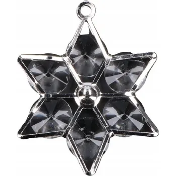 Vánoční dekorace Prolamovaná vánoční Vánoční Koule Hvězda 6 cm 1 ks