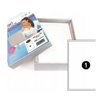 Samolepící etiketa Samolepicí etikety A4 archy 1x 210x297mm s okrajem, 100 archů